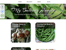 Tablet Screenshot of mybalconyjungle.com